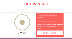 Desktop Screenshot of kudosplease.com